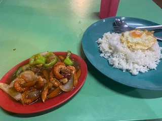 First meal. This place was popular with students. Not so spicy.