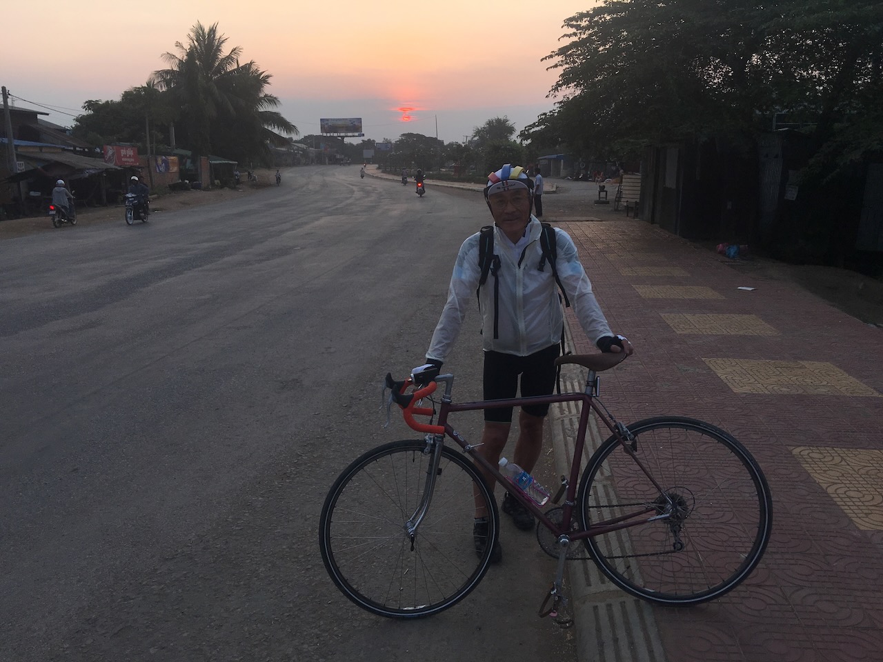 Leaving Sisophon at daybreak