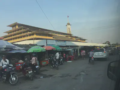 ផ្សារធំបាត់ដំបង Pasar Nat Battambang Central Market.