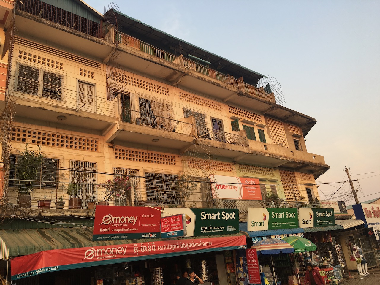 I liked the architecture in downtown Kampong Thom.